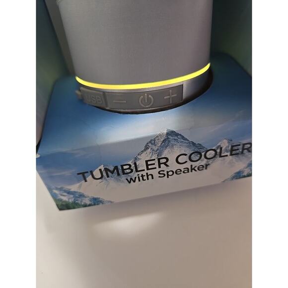 Coors Light Stainless Steel Tumbler Cooler w/ Speaker Grey NIB - Picture 12 of 16